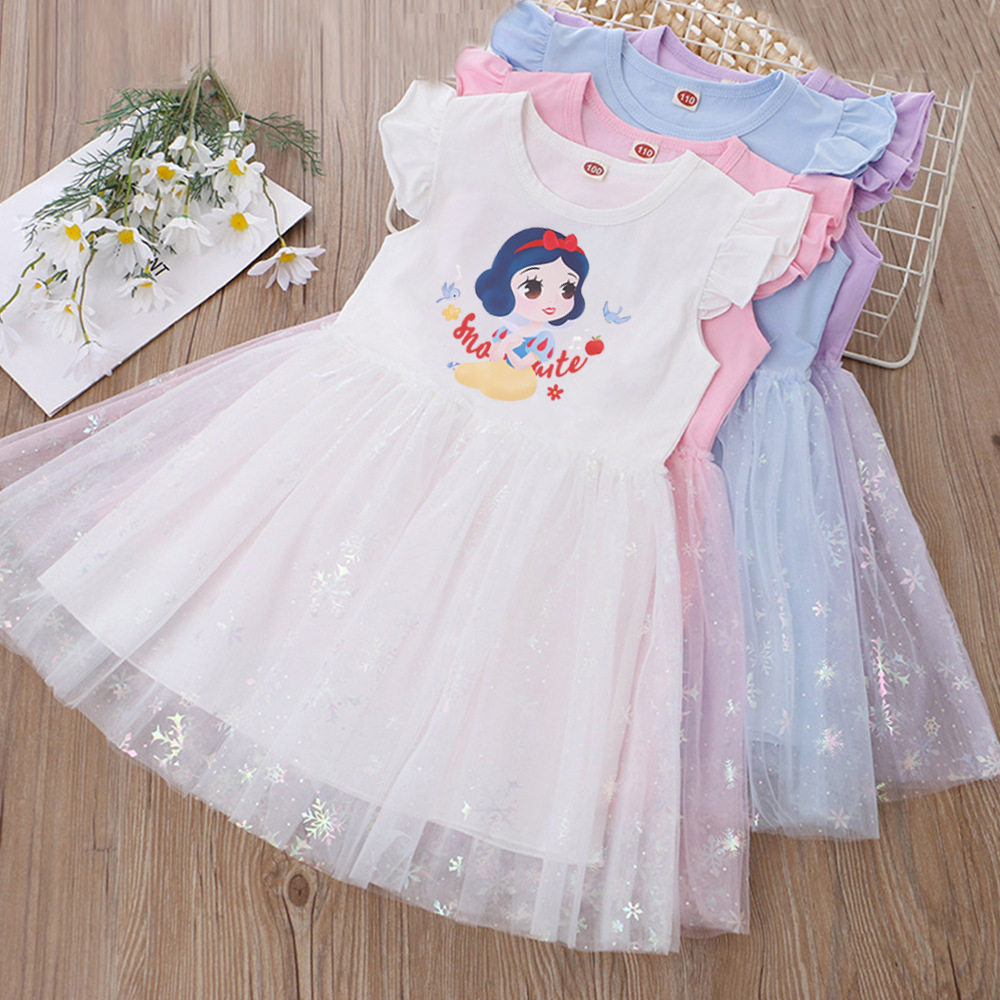 童装女童连衣裙夏季短袖蓬蓬裙儿童裙子小女孩公主裙白雪公主洋气,童装/婴儿装/亲子装,连衣裙,淘宝优惠券,粉丝福利购,淘宝优惠卷