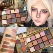 15色马卡龙眼影盘多色cos玩妆珠光哑光大地色彩色舞台欧美彩妆盘