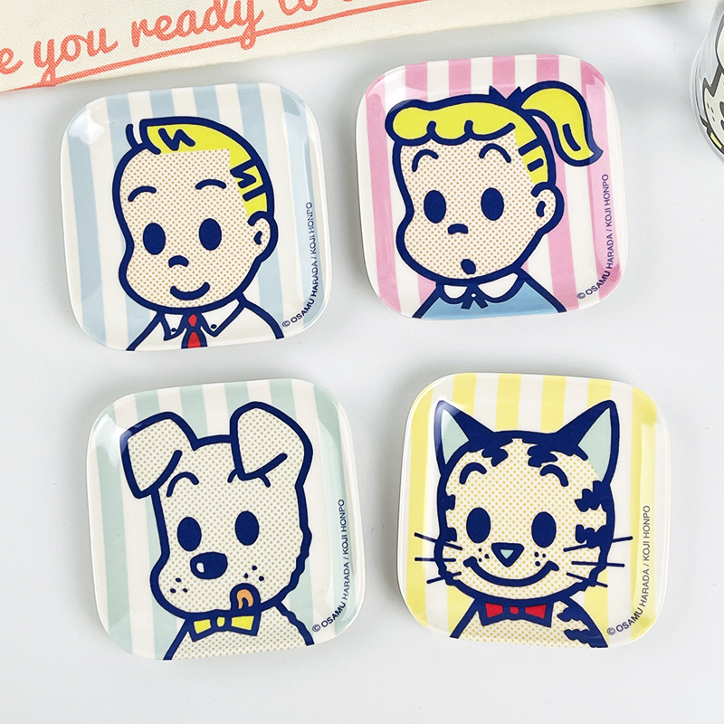 现货日本原田儿童调料酱油碟子