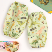 现货日本skater小恐龙卡通幼儿童宝宝防水污吃饭画画袖 5岁 套筒1