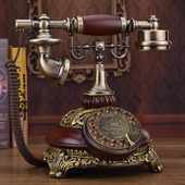 无线仿古电话机老式 电话办公电话座机 欧式 转盘复古电话机创意时尚