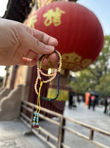 龙华多宝手串十全十美，青金石孔雀石、水晶、玛瑙、石榴石、朱砂