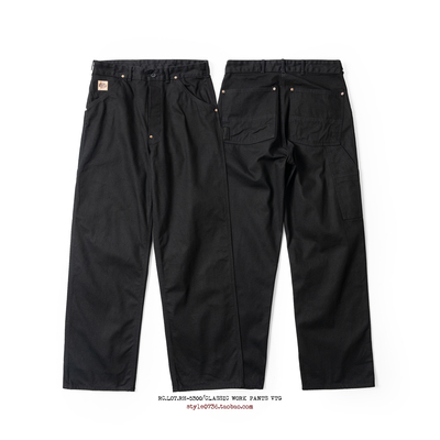 RedCloud赤芸 春夏新品 美式经典工装休闲长裤 RH-5300BK