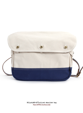 赤芸 RED CLOUD 日本仓敷帆布 大容量斜挎包 BAG-SPRC007-B