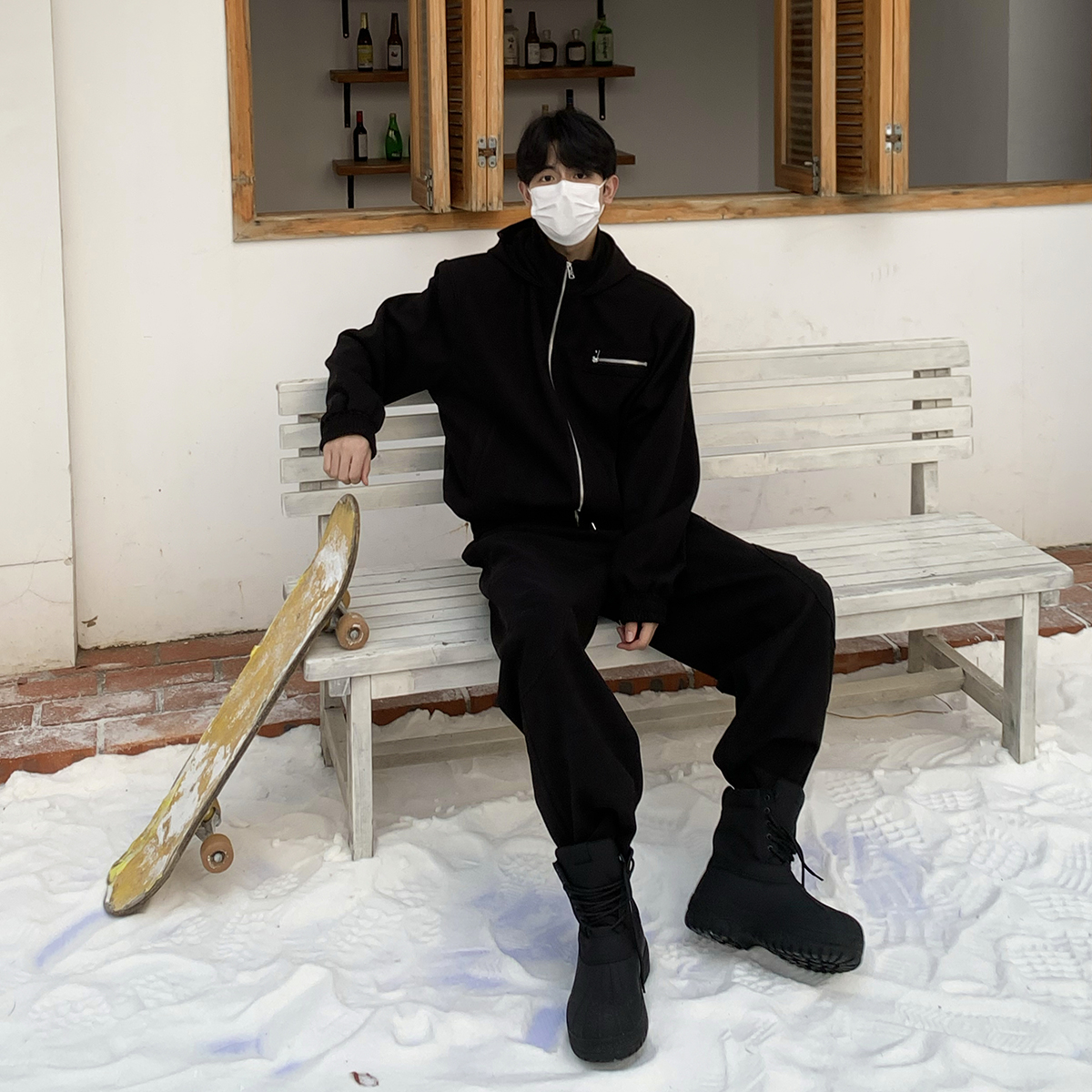 白口阳卫衣休闲时尚套装