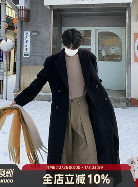白口阳【里昂大都会】老钱风经典X廓形收腰加厚呢子大衣毛呢外套