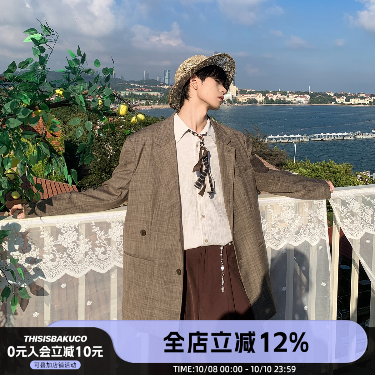 薄款西装外套宽松西服