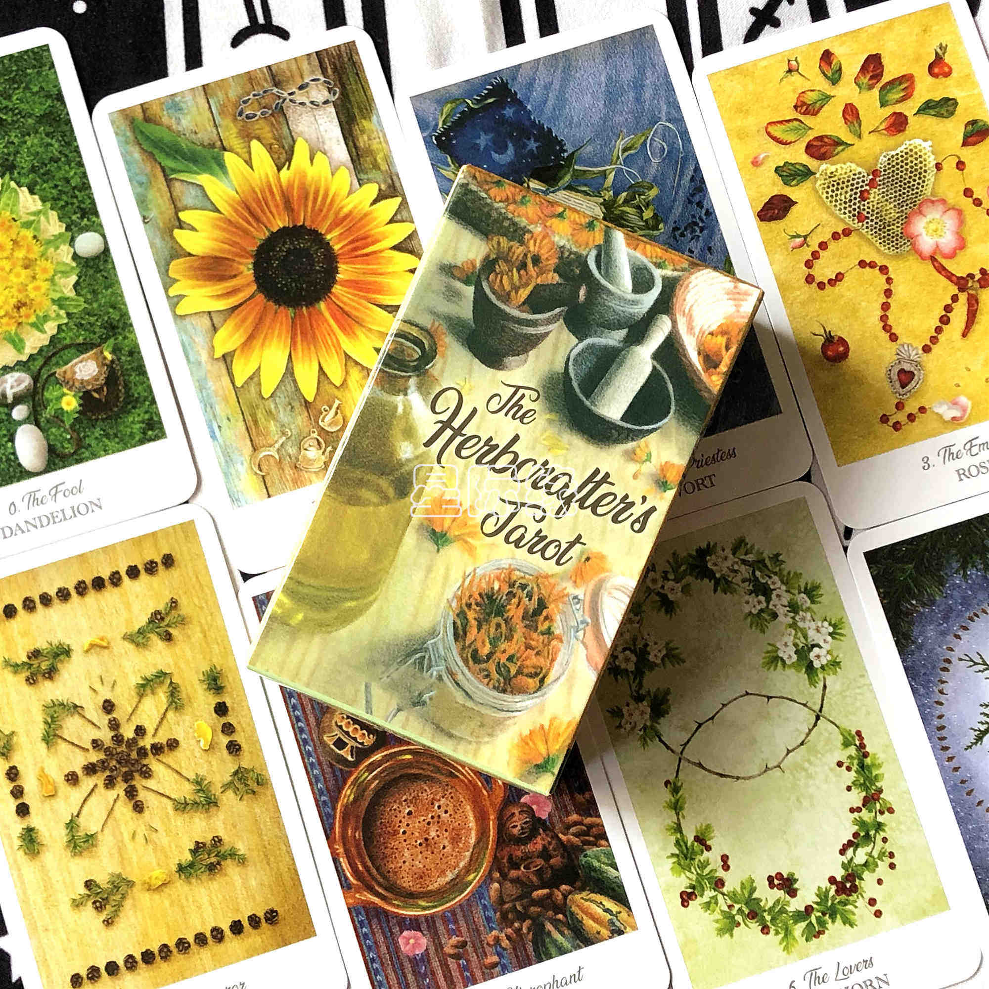 包邮the herbcrafters tarot灵性草药塔罗牌英文桌游卡牌送翻译
