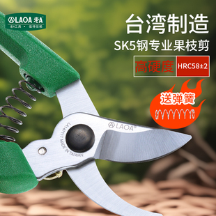 台湾园艺剪刀剪枝树枝省力园丁剪家用花枝修剪树枝剪果树修枝剪刀