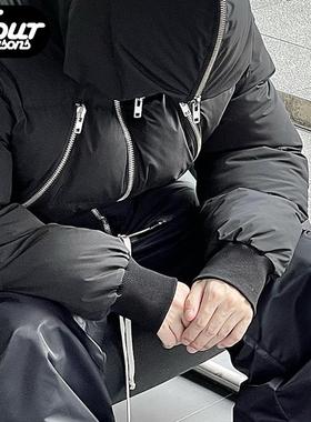 【四季】False Perception Puffer 多拉链面包服宽松棉衣夹克外套