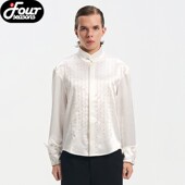 ROYAL CHILD.BORC BIRTH 宫廷钉珠衬衫 贵族礼服立体裁剪白衬衣