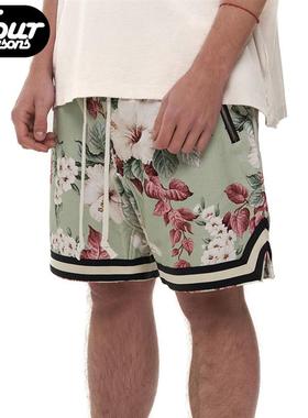 JUNGLE GURL LA 满印花卉篮球直筒休闲短裤男女同款 官方限定花色