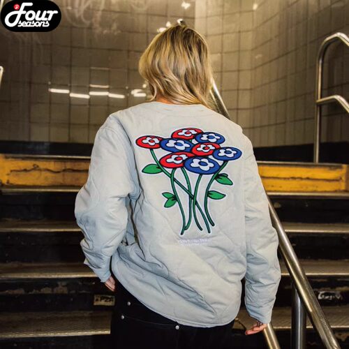 VandyThePink后背印花夹棉夹克