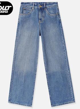 四季 Epide Prefab水洗做旧宽松牛仔裤老钱风通勤休闲Leisure长裤