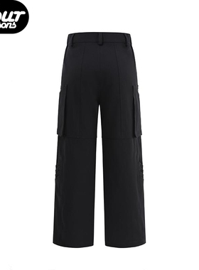 UPGREATED男直筒长裤 口袋拉链 户外都市机能 街头鲨鱼造型工装裤