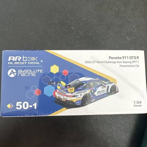 Almost Real 保时捷 911 GT3 R 1:64 GT世界挑战赛亚洲杯 雪邦站