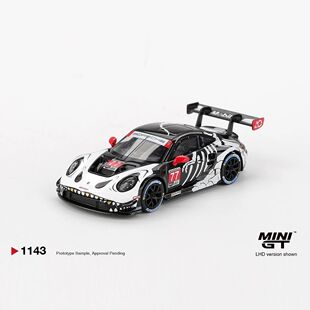 现货MINIGT 1:64 1143 保时捷911 GT3 R 化骨龙万圣节 合金车模