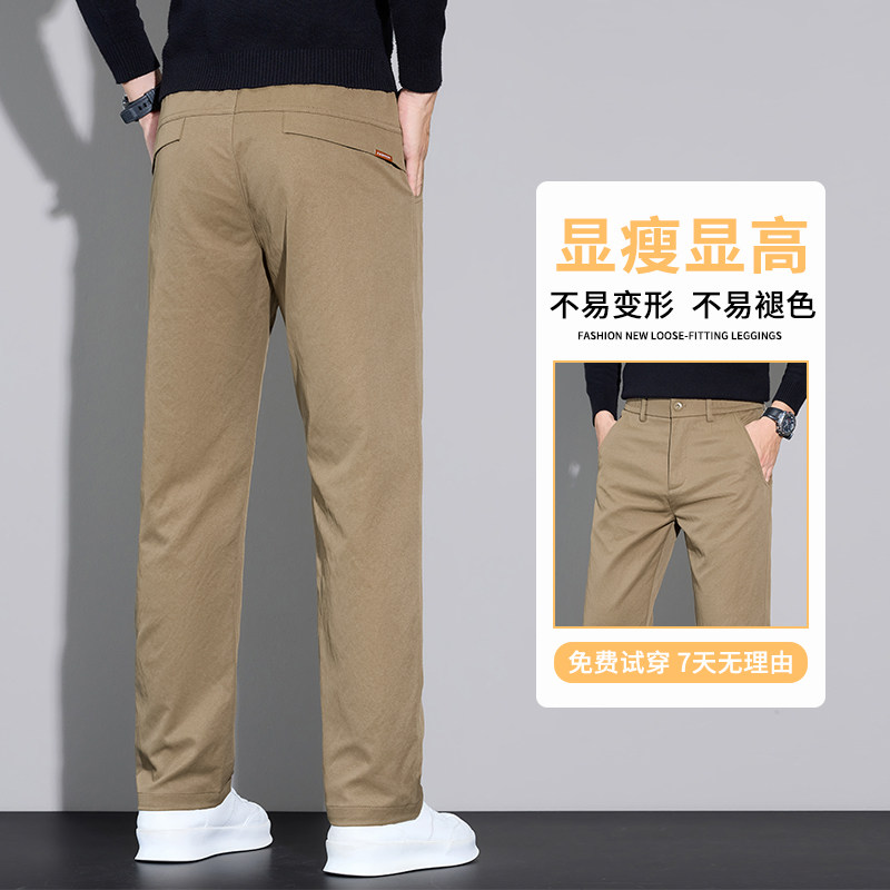 2025秋季商务休闲裤男士上班小脚修身直筒西裤大码长裤子6983/p30,男装西裤,星座223-1（原星座201）