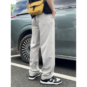 抖音小三角标速干运动冲锋裤男直筒大码休闲裤长裤子k632/p35图片