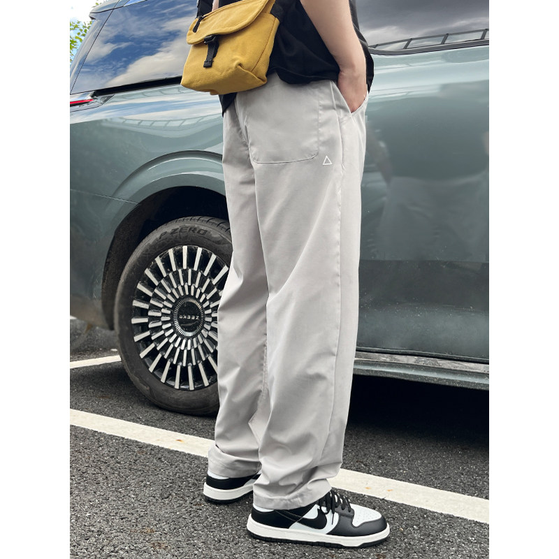 抖音小三角白标速干冲锋裤锥形运动裤男宽松休闲长裤k632/p35,女装休闲裤,星座223-1（原星座201）