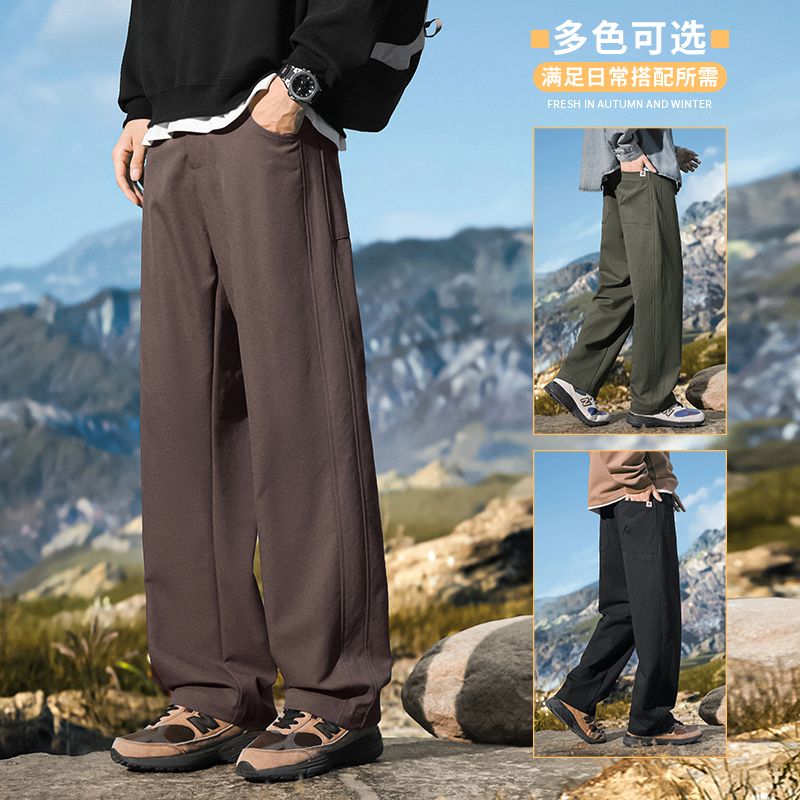 冬季cleanfit琥珀系潮流工装风休闲西裤男女户外阔腿裤3613/特p40，男装西裤，星座223-1（原星座201）