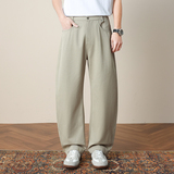 春夏季莱赛尔天丝棉弯刀休闲裤男裤复古高级感老钱风西裤8213/p50，男装西裤，星座223-1（原星座201）