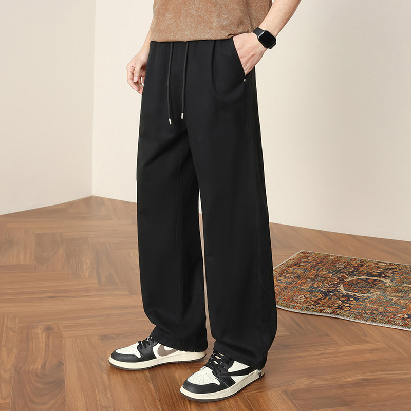 夏季新款莱赛尔天丝棉休闲阔腿长裤男抽绳灯笼裤伞兵裤8211/特p45，男装休闲裤，星座223-1（原星座201）