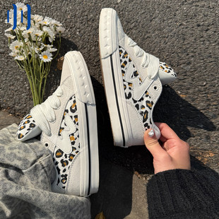 顽刻ollieskate贝果豹纹秋冬BAKE低帮W软底男女新年面包跨年板鞋