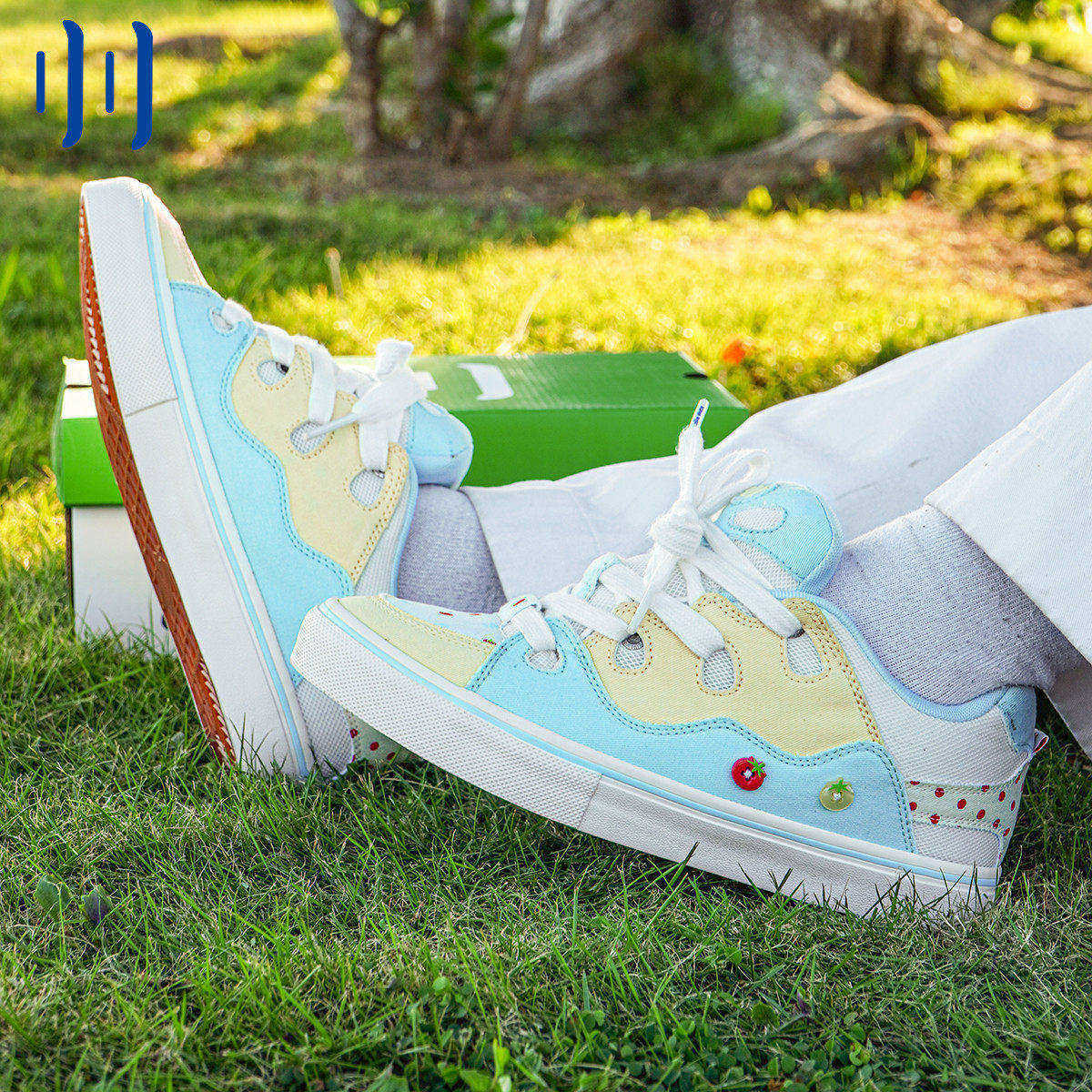 顽刻ollieskate面包鞋小番茄配色BAKE复古休闲男女国潮滑板鞋,流行男鞋,休闲板鞋,淘宝优惠券,粉丝福利购,淘宝优惠卷