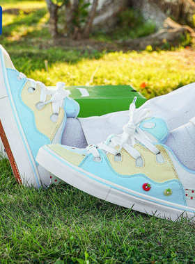 顽刻ollieskate面包鞋小番茄配色BAKE复古休闲男女国潮滑板鞋