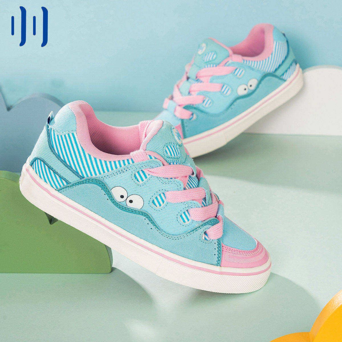 顽刻ollieskate面包鞋蓝粉拼色翻毛皮拼接BAKE男女国潮滑板鞋,流行男鞋,休闲板鞋,淘宝优惠券,粉丝福利购,淘宝优惠卷