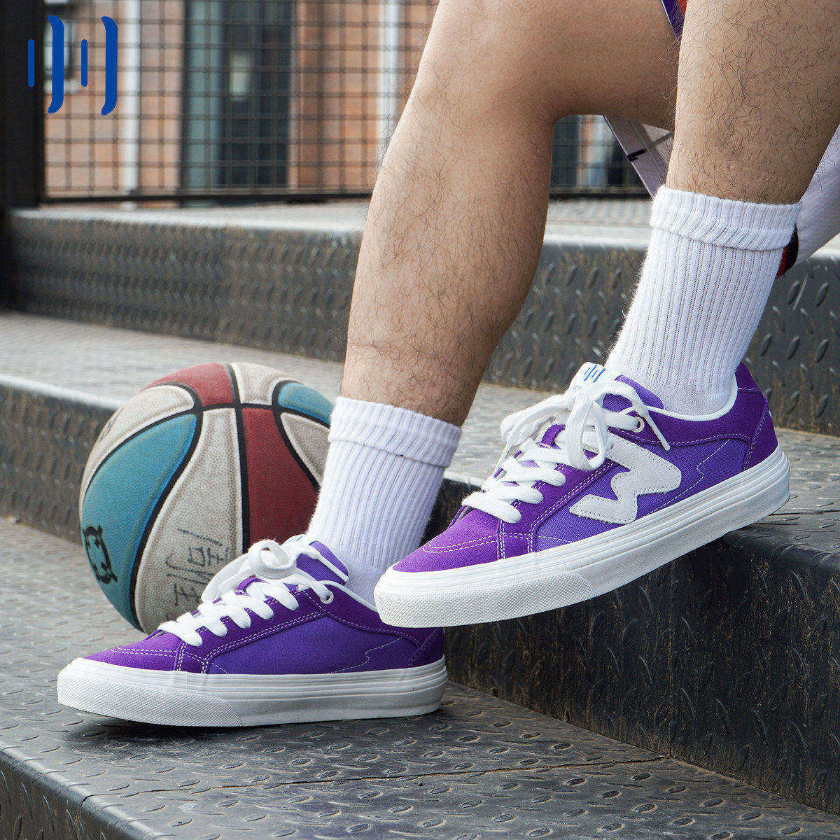 顽刻ollieskate帝王紫春季校园风W系列翻毛皮帆布男女国潮滑板鞋,流行男鞋,休闲板鞋,淘宝优惠券,粉丝福利购,淘宝优惠卷