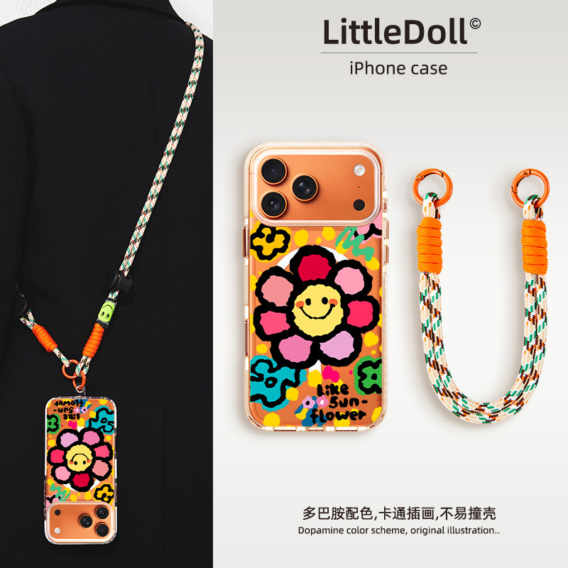 创意波点太阳花iPhone17Promax手机壳新款17air透明保护套16pro气囊防摔外壳磁吸15高级感14笑脸花13pm女生12,3C数码配件,手机保护套/壳,淘宝优惠券,粉丝福利购,淘宝优惠卷