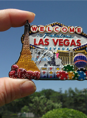 美国当地冰箱贴 拉斯维加斯LAS VEGAS 铁塔酒店 威尼斯人酒店