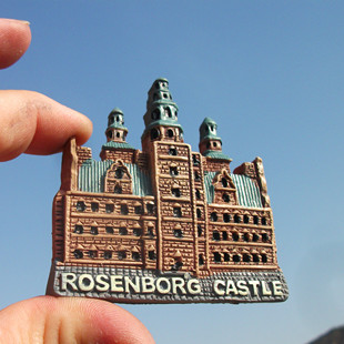 丹麦当地购买冰箱贴 玫瑰宫 罗森堡宫 ROSENBORG CASTLE 精美
