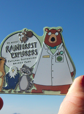 加拿大当地购买冰箱贴 卡普兰奴吊桥 Capilano Suspension Bridge