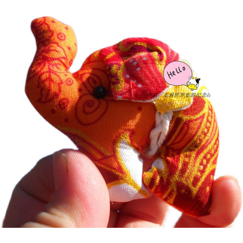 THAILAND LOCAL BUY REFRIGERATOR MAGNETS CUTE ELEPHANTS FABRICS DOUBLE-SIDED MULTI-COLORED MULTI-COLORED