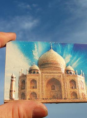 印度当地带回冰箱贴 旅背 泰姬陵 多款 Taj Mahal 多款