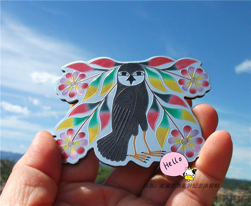 CANADIAN ROM MUSEUM LOCAL BUY FRIDGE MAGNET INUIT ARTIST KENOJUAK ASHEVAK
