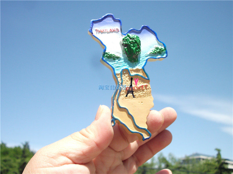 WORLD TRAVEL COMMEMORATIVE FRIDGE MAGNET THAILAND PHUKET THAILAND PHUKET GRAPHIC