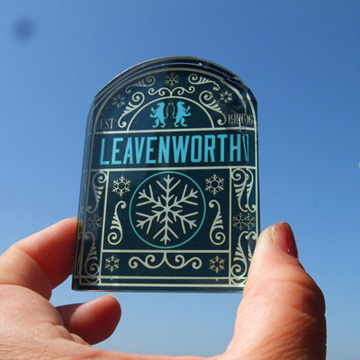 美国当地购买冰箱贴 利文和夫镇 Leavenworth 德国小镇 玻璃