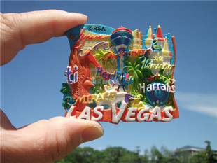 世界旅游纪念冰箱贴 美国 拉斯维加斯LAS VEGAS 各大酒店 多款