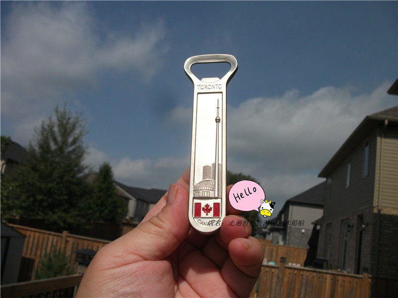 旅背冰箱贴 瓶起子 加拿大当地购买 多伦多 TORONTO CN塔 天际线