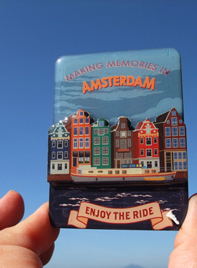 荷兰当地购买冰箱贴 阿姆斯特丹 AMSTERDAM 木质 多款