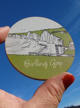 英国当地购买冰箱贴 旅背 七姐妹白崖 BIRING GAP SEVEN SISTERS