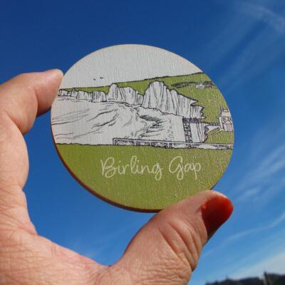 英国当地购买冰箱贴 旅背 七姐妹白崖 BIRING GAP SEVEN SISTERS
