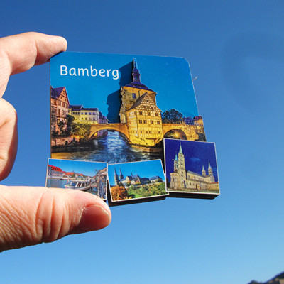 德国当地购买冰箱贴 木质双层 BAMBERG 班贝格