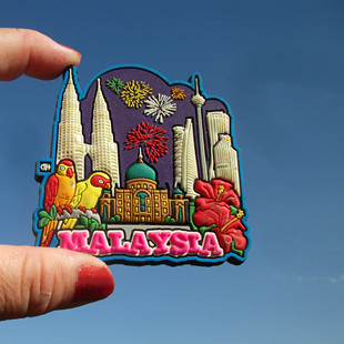马来西亚当地购买冰箱贴 多款 MALAYSIA 双子塔