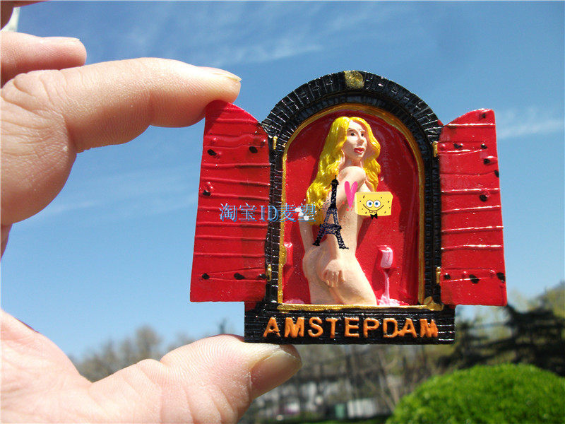 冰箱贴 荷兰 阿姆斯特丹 amsterdam 红灯区 red light district