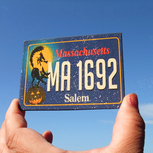 美国当地购买冰箱贴 MASSACHUSETTS 万圣节 SALEM 南瓜
